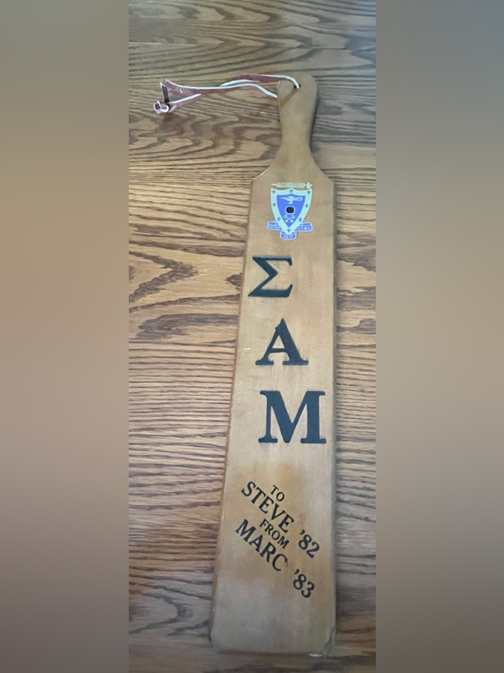 MU PSI Chapter Paddle - Miami University